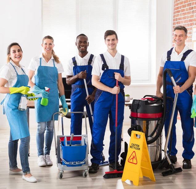 Justin’s Group Services Cleaning Team